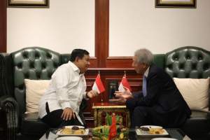 Menhan Prabowo Terima Kunjungan Senior Minister Singapura H.E. Mr. Teo Chee Hean