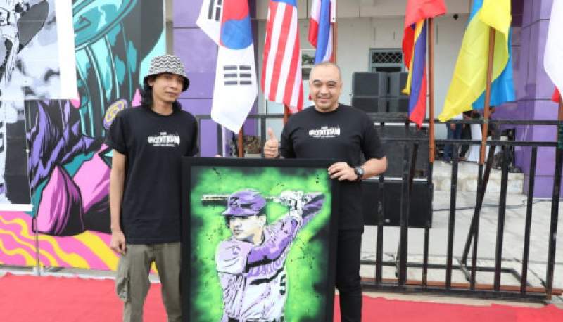 Dihadiri Seniman dari 6 Negara, Bupati Zaki Buka Festival Mural dan Grafiti