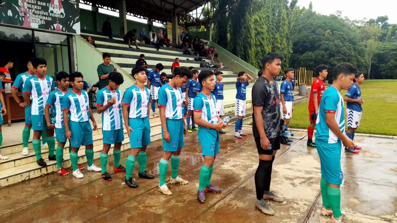 Pemain Persitangsel U-17 di piala Suratin 2021 di Serang, Banten.