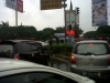 Hujan Mengguyur Jakarta, Lalin Padat