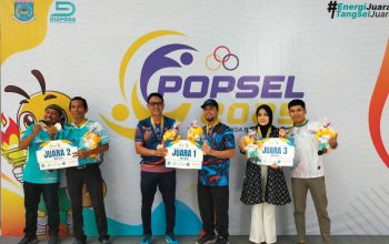POPSEL 2025, Dindikbud Tangsel Juara Cabor Tenis Meja