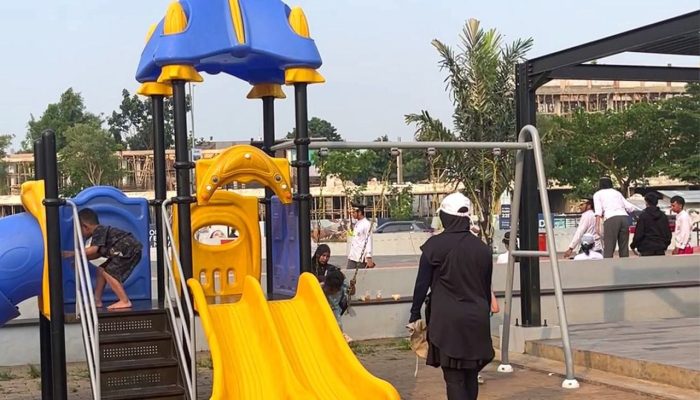 Alun-Alun Pondok Aren Jadi Ruang Favorit Warga: Tempat Rekreasi, Olahraga, dan Interaksi