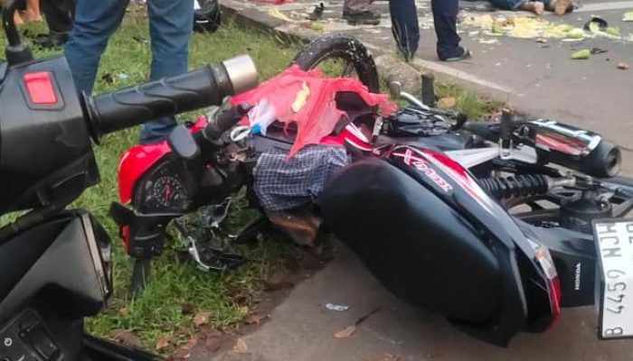 Ojol Pembawa Sayur Tewas Usai Tabrakan di Serpong Tangsel