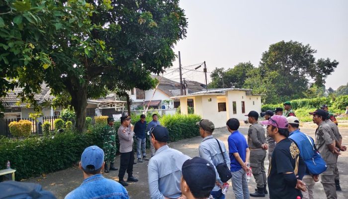 Tim Pertamina Gas Tertibkan Bangunan Liar di Jalur Pipa Gas Pamulang
